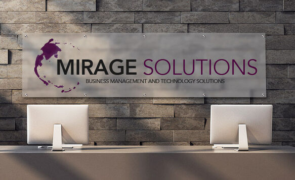 Frosted Acrylic Reception Desk