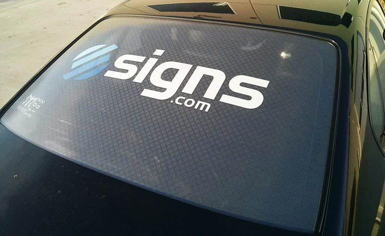 Perforated Vehicle Decal Signs.com SQS
