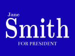Campaign & Political Yard Sign
