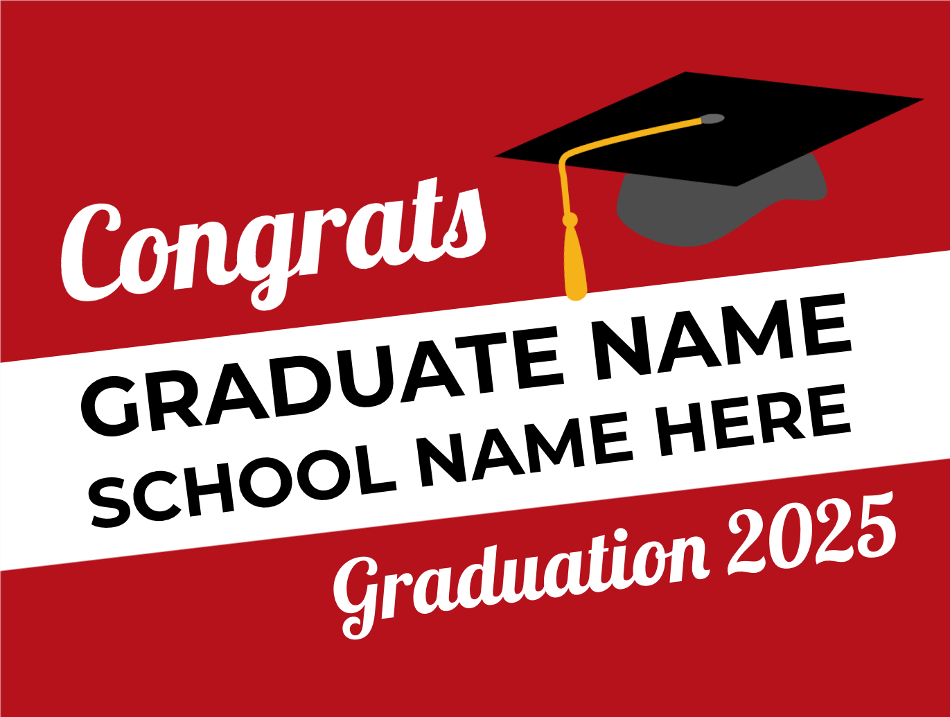 Graduation Yard Sign