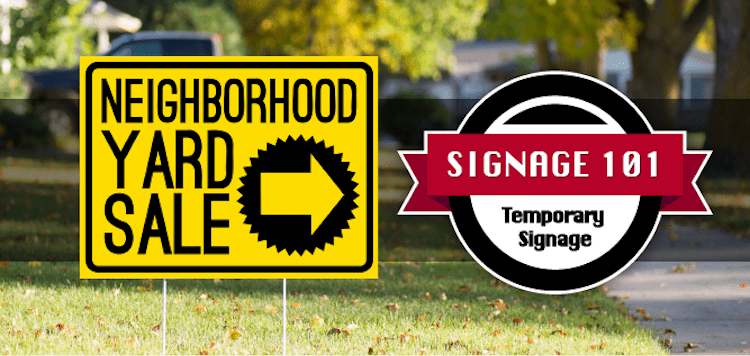 Temporary Signage Hero
